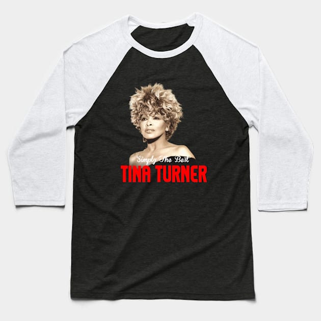 Tina Turner Legendary Singer Baseball T-Shirt by Twister